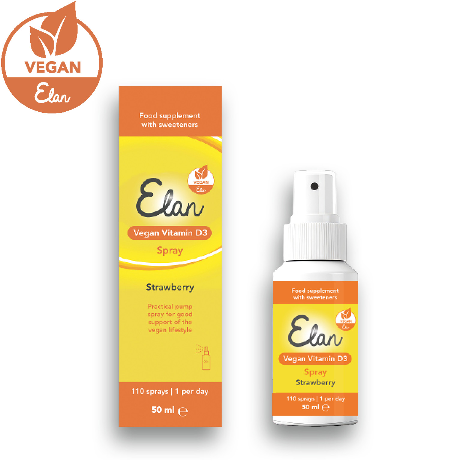 vegan vitamin d3 spray vooraanzicht