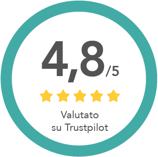 Valutazione Trustpilot 4,8